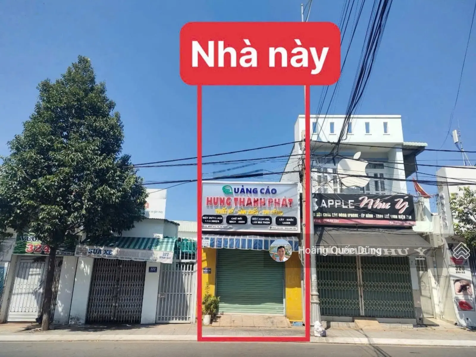 Bán nhà mặt tiền Bình Giã, Trung tâm Vũng Tàu. Vị trí kinh doanh tốt. S=90m2 4x22,5m. Giá 8,7 tỷ