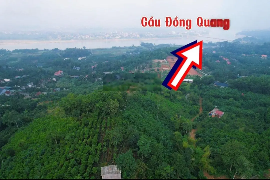 Tìm hoài cũng không có lô đất đẹp này. Lô góc DT: 2400m2, view Sông Đà - cầu Đồng Quang. 0903 455 ***