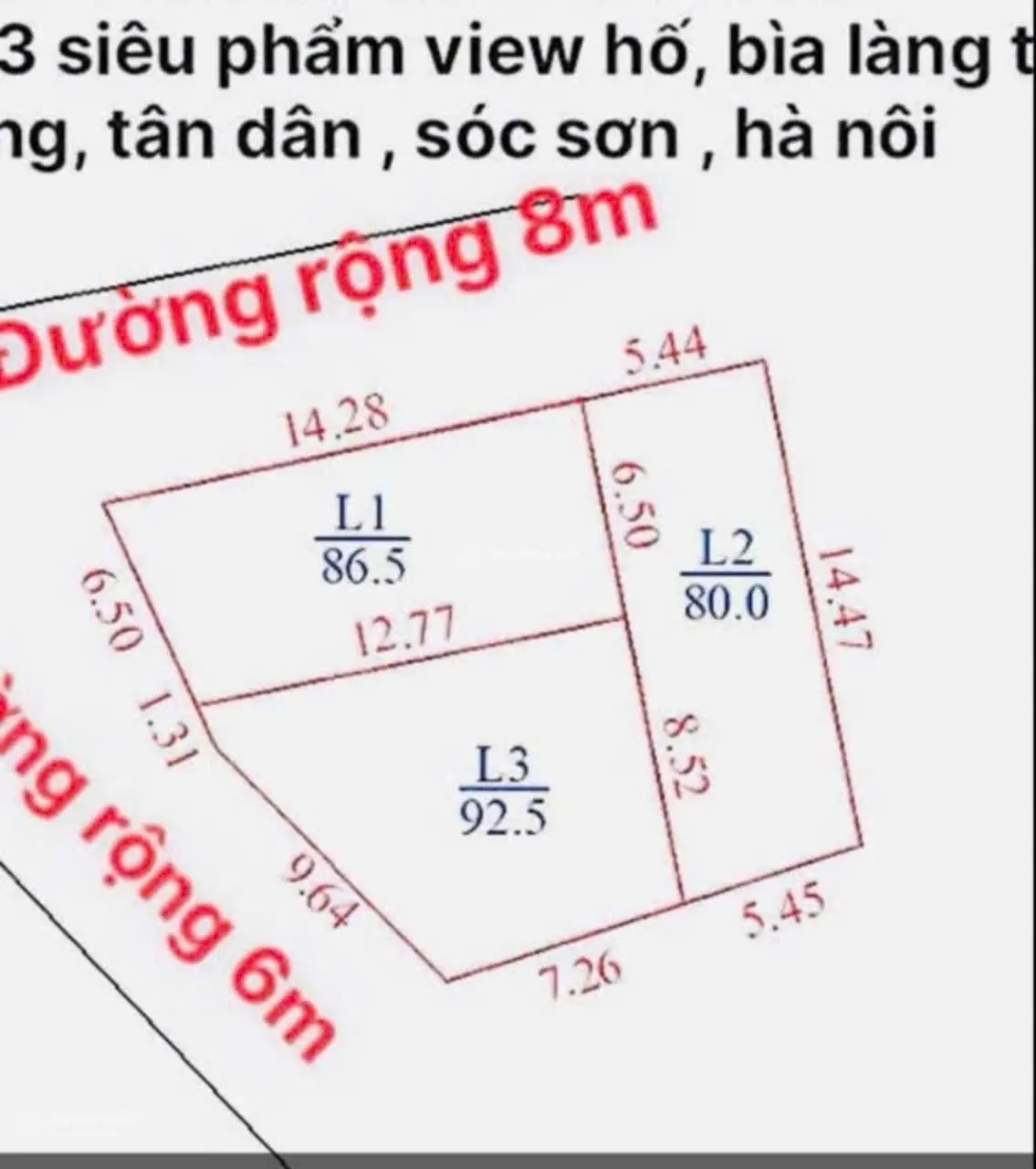 Bán 80m2 bìa làng Xuân Long, Tân Dân, Sóc Sơn, Hà Nội