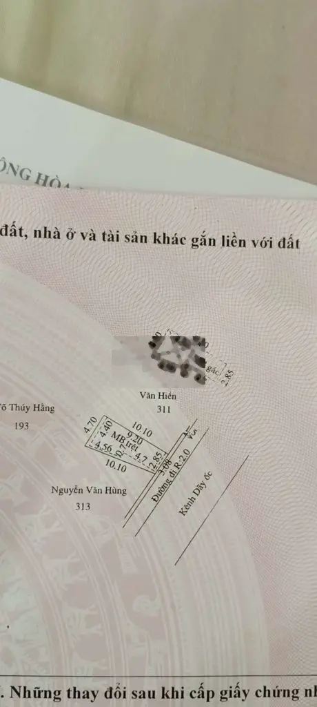 Bán gấp nhà khu Xóm Huế, Vĩnh Hiệp