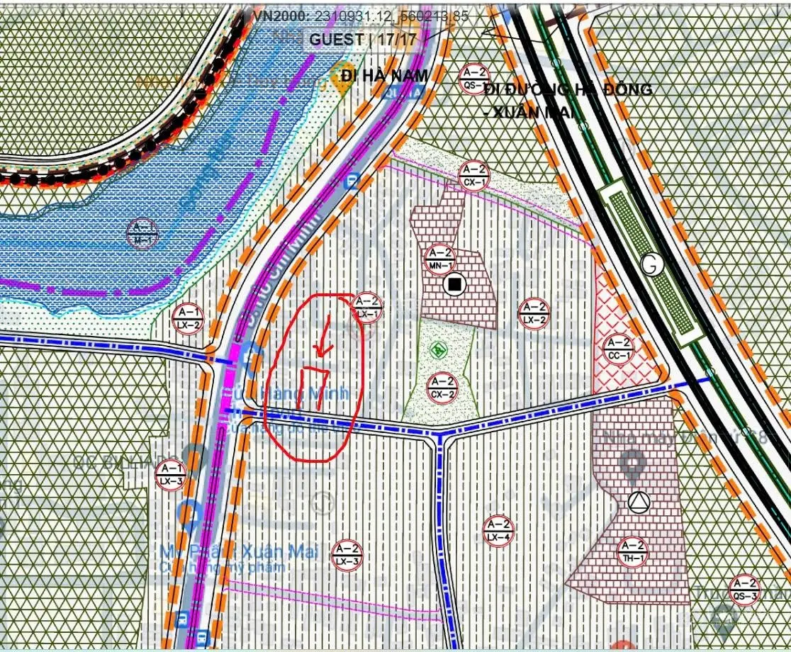 Chính chủ bán gấp lô đất 2 mặt thoáng 112m2 khu phân lô cán bộ ngay ngã tư Xuân Mai