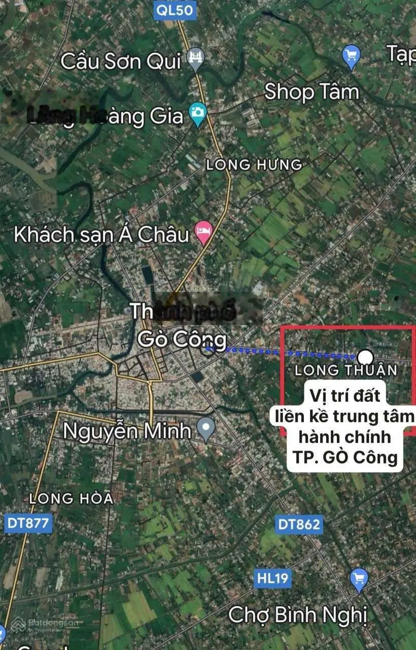 Bán đất giá 360 triệu, diện tích 104 m2, tại Xã Long Thuận, Gò Công, Tiền Giang