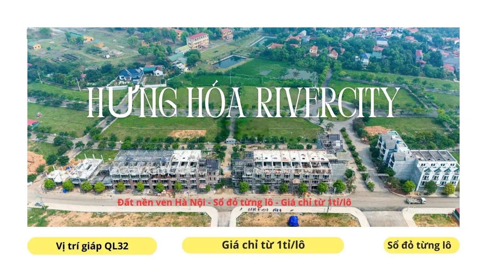 Cắt lỗ lô đất 85m2 tại hưng hóa rivercity - tam nông phú thọ - đã có sổ riêng - lh: 0974 555 ***