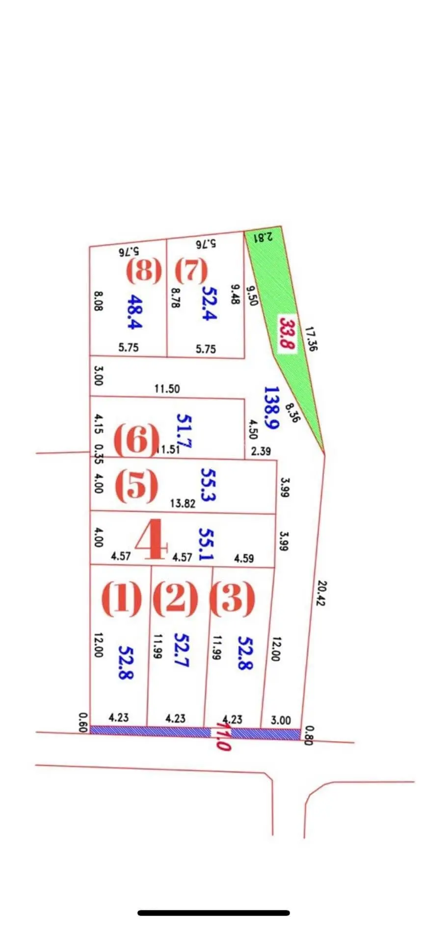 Ông anh cần tiền bán gấp mảnh đất xã tự nhiên dt 55.1m đg trước đất hơn 3m oto đỗ tận đất đg thông