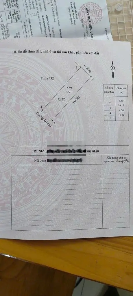 Tôi chính chủ bán đất kinh doanh 85m2 mặt đường QL10 Xóm 7 Khánh Nhạc