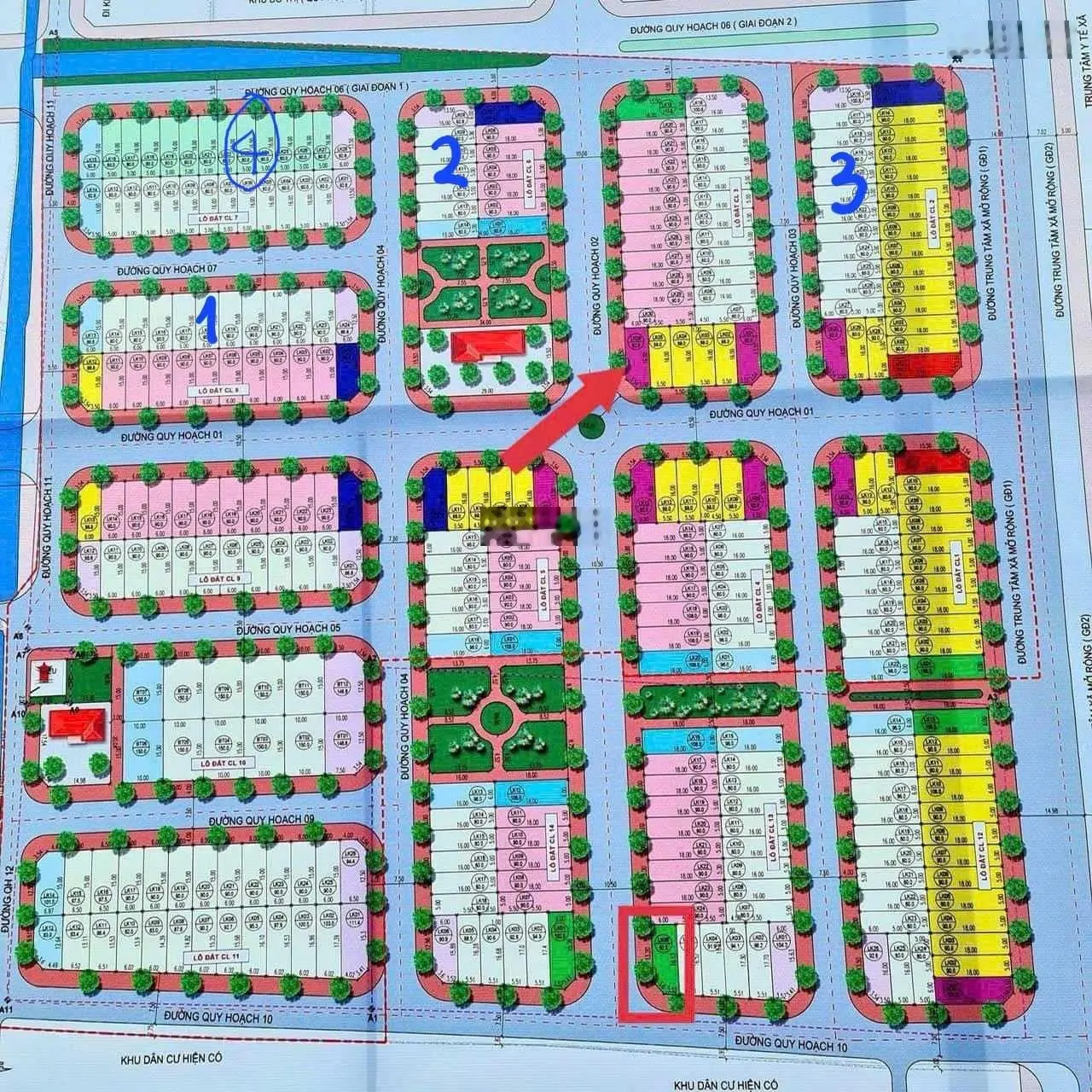 Suất LK7 - 23 diện tích 80m2 khu đấu giá cửa UBND xã Hòa Phong. Mặt đường đôi vào CCN Hòa Phong