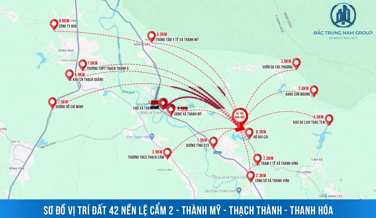 Hơn 1tr/m2 sở hữu lô đất đón sóng du lịch, hồ sinh thái, đường quy hoạch tại Thành Mỹ - Thanh Hóa