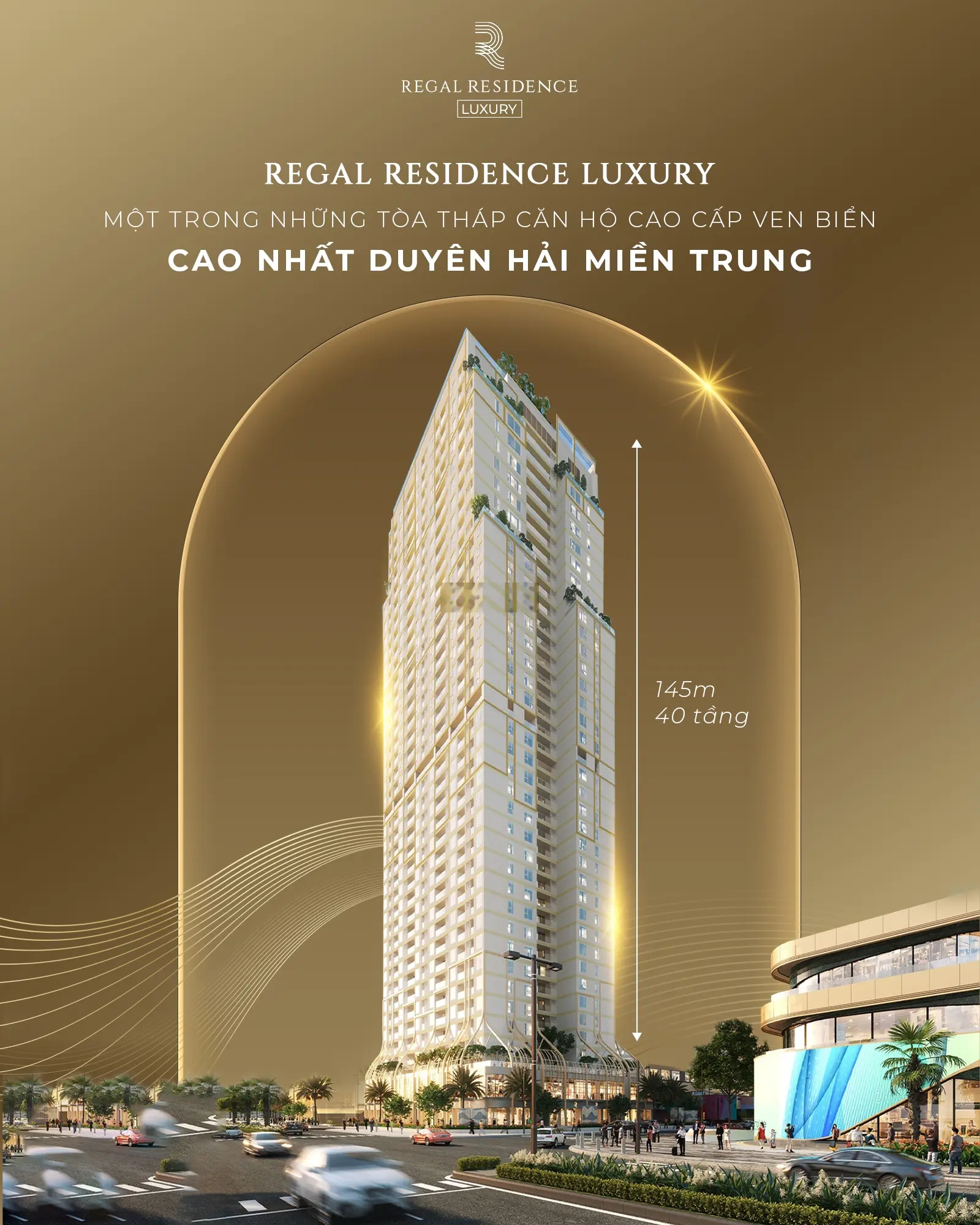 Chỉ 250tr - sở hữu căn hộ biển cao cấp tại Quảng Bình - Tòa căn hộ Regal Residence Luxury