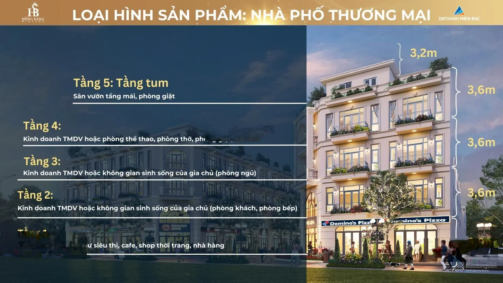 Bán shophouse 5 tầng dự án Hồng Bàng Midtown Quán Toan giá đầu tư f0