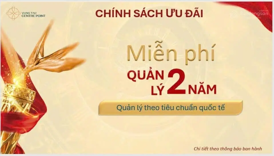 Vung Tau Centre Point suất ngoại giao cuối cùng CĐT giá 2.8 tỷ/72m2, quà tặng hấp dẫn đến 2tỷ đồng