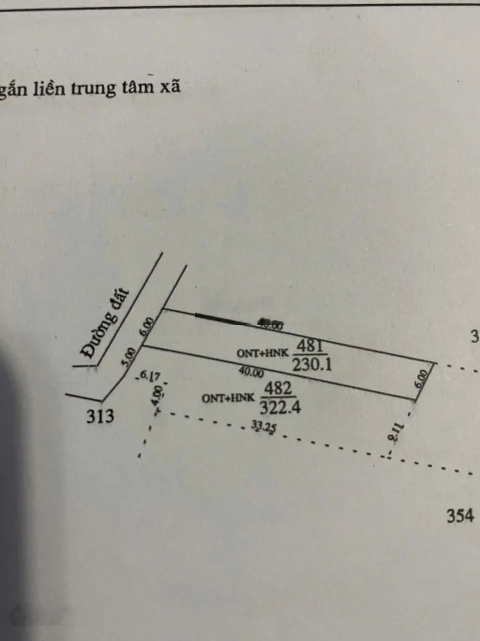 CHỈ 330TR CHỐT NGAY LÔ 6X40M Ở TRUÔNG MÍT DƯƠNG MINH CHÂU