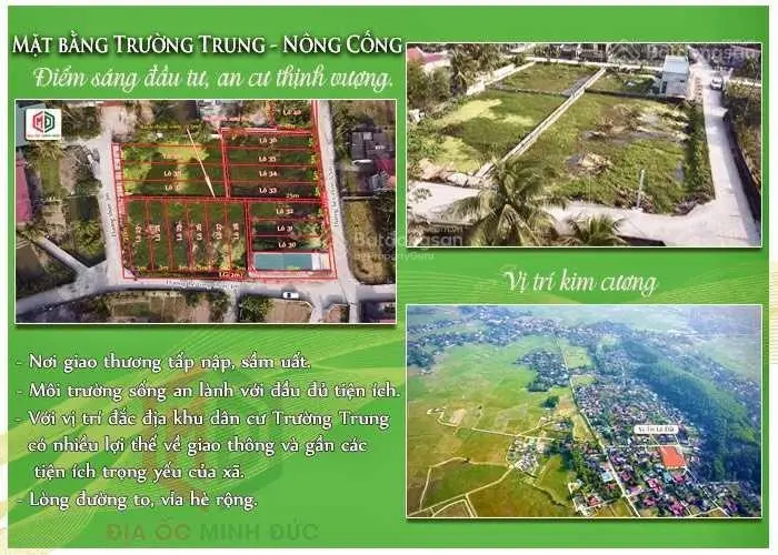 Chính chủ cần bán nhanh 100m2 Trường Trung Nông Cống