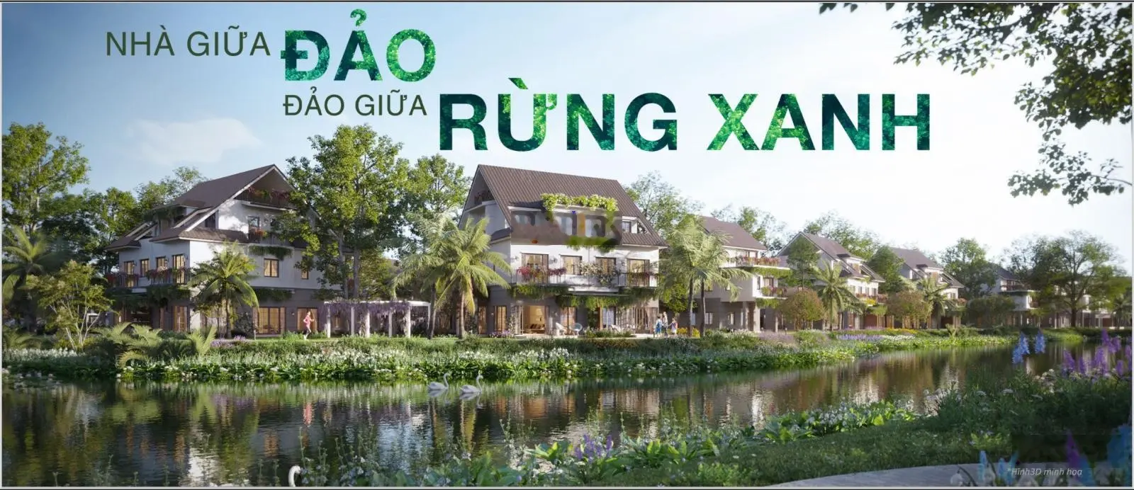 Biệt thự đảo (căn góc) view hồ Central Island - Eco Central Park (Ecopark). CK đến 10% Vay LS 0%