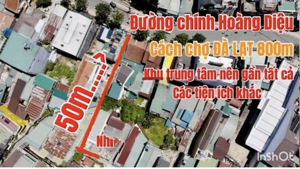 Nhà đất (CHÍNH CHỦ): hẻm Hoàng Diệu hơn 300m2; Trung Tâm TP. Đà Lạt