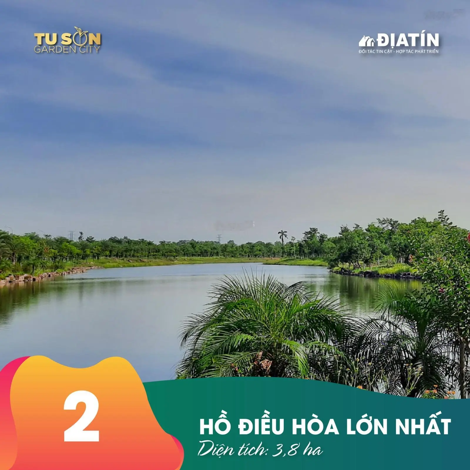 Mở bán đất biệt thự view hồ điều hòa - dự án Nam Hồng Garden Từ Sơn. DT từ 350m2 - 500m2