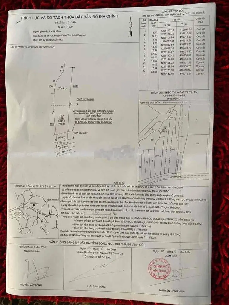 Đất sào mặt tiền 768 cần bán gấp