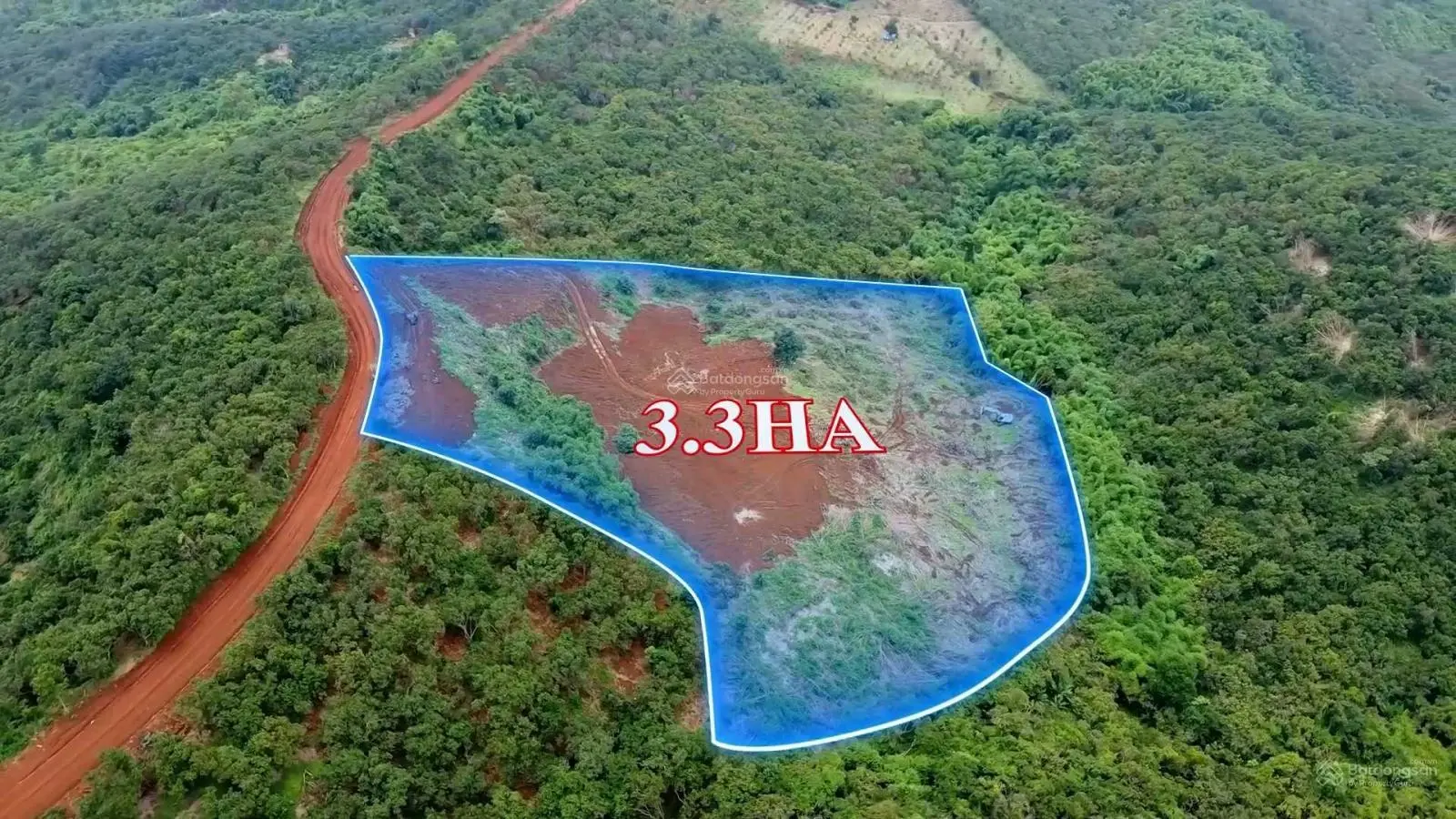 Bán đất Quảng Tân, 3.3Ha, 180m đường đang đổ bê tông, giá bán 1,35 tỷ