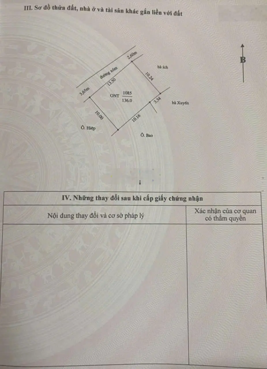 Bán đất tại phú nghĩa 4 tỷ vnd, 136m2 mặt tiền 13.5m