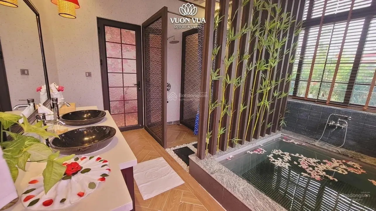 Bán BT Onsen Villas Nhật Bản siêu Vip, DT 360m2, DTXD 198m2, sục khoáng xông khô riêng tư