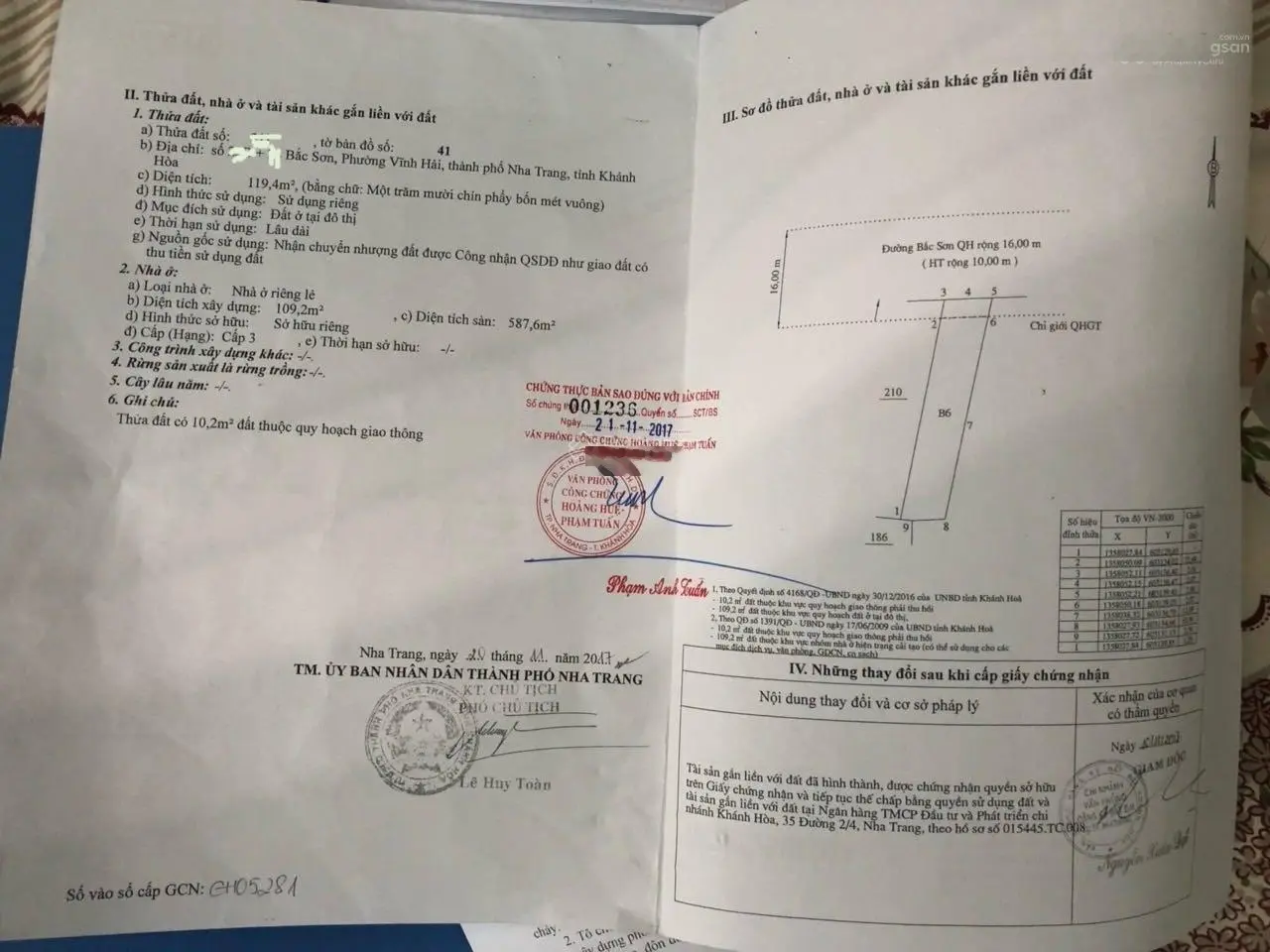 Bán khách sạn 7 tầng, tại Vĩnh Hải, Nha Trang. DT 119,4m2 (ngang 5m) có 26 phòng KD - Giá: 21,5 tỷ