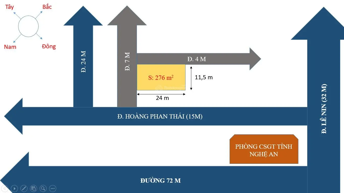 Bán lô đất ngõ 2 mặt đường Hoàng Phan Thái, TP Vinh. Diện tích rộng, xây biệt thự được