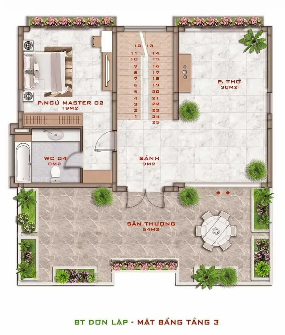 Cần bán cắt lỗ gấp biệt thự Khai Sơn Hill 320m2 (lô góc) có 1-0-2. LH: 0989386638