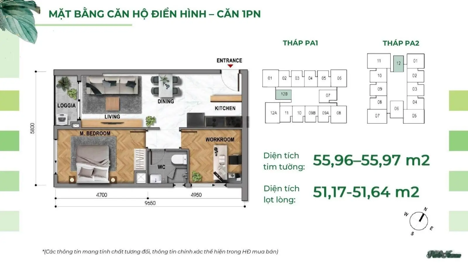 Cần bán căn hộ The Park Avenue - Novaland 2PN, 2WC. Đã có VAT, diện tích 71.2m2, thông thủy 66m2