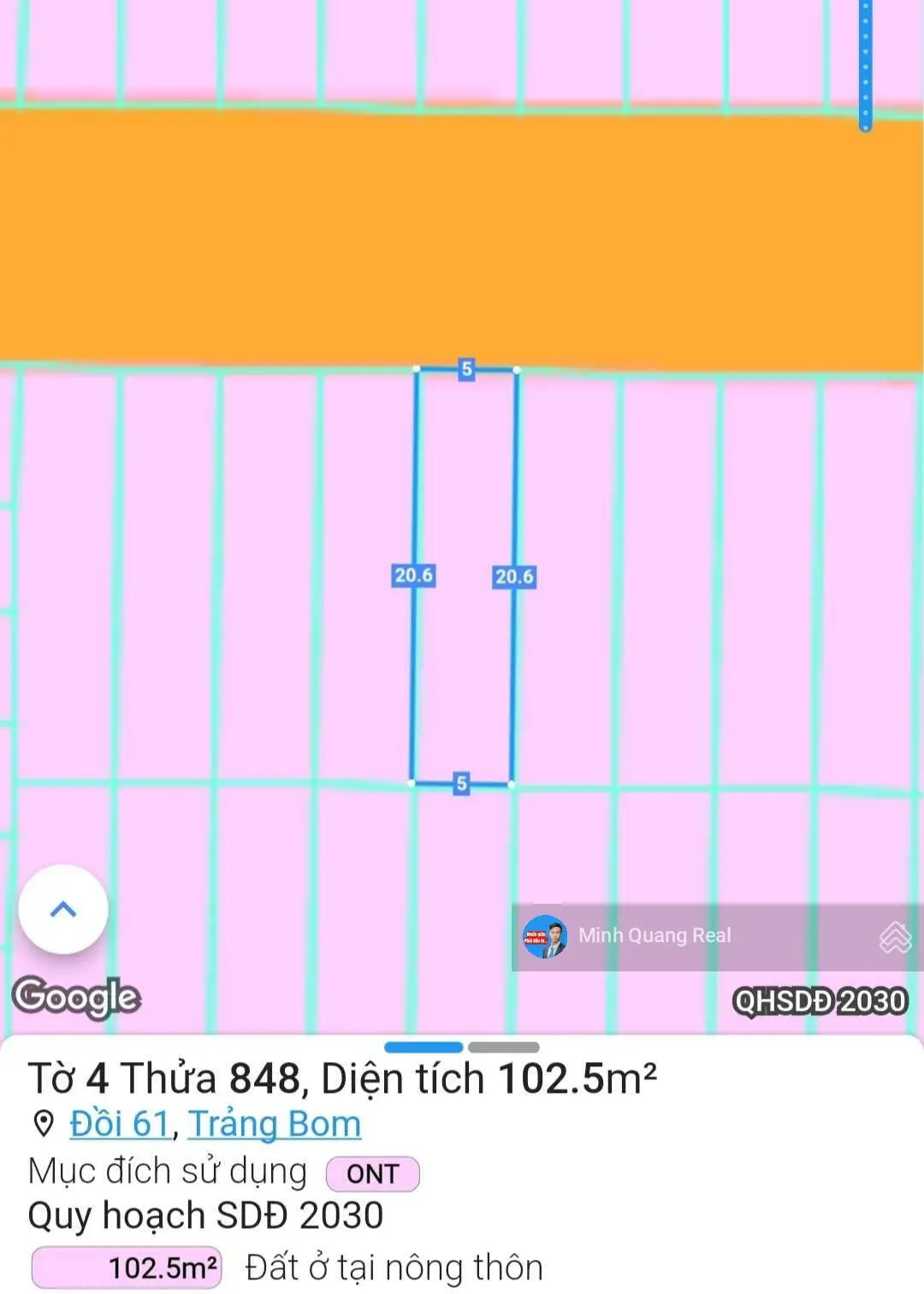 Cặp liền kề hiếm có đường N3, dự án Diamond City Xã Đồi 61, 103m2, nhỉnh 1,3 tỷ