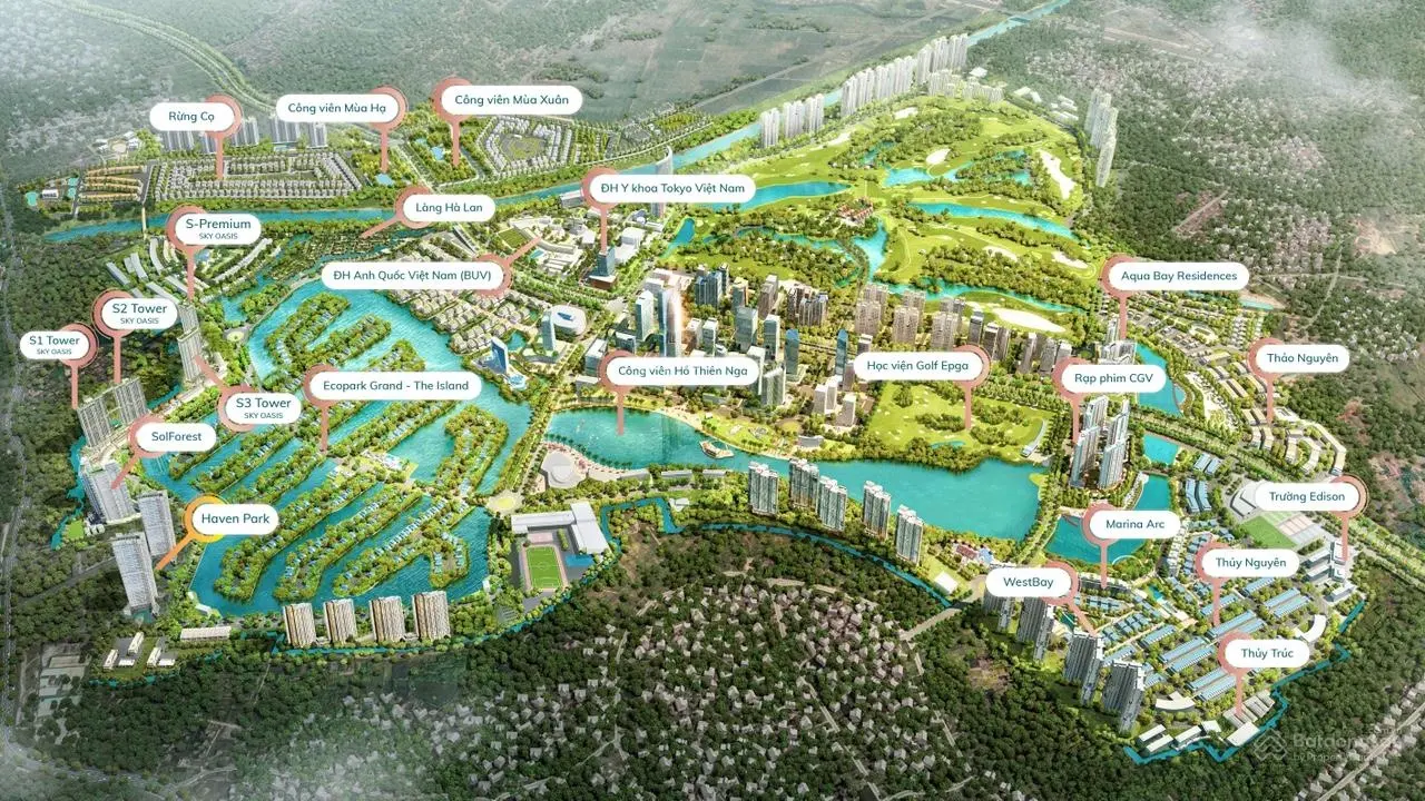 Bán chung cư tại westbay ecopark - văn giang - hưng yên 2pn1vs giá chỉ 2,5 tỷ, 55m2 lh 0913 969 ***