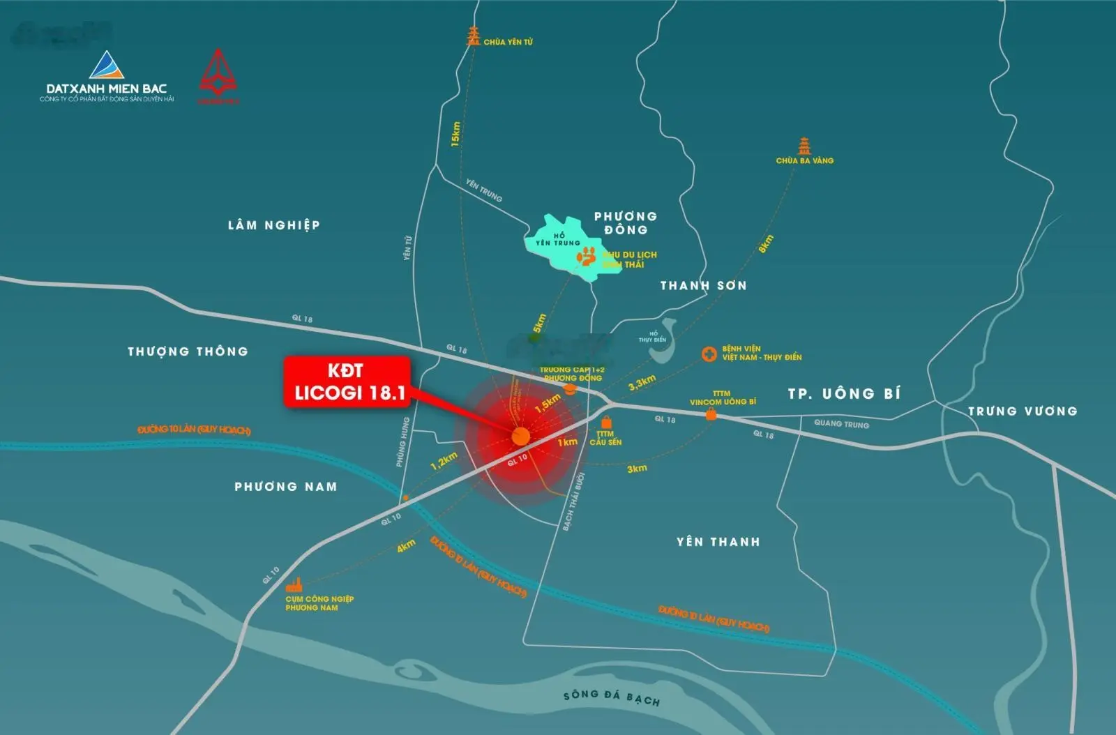 Bán đất tại Khu đô thị Licogi 18.1, Uông Bí, Quảng Ninh. Diện tích 100m2