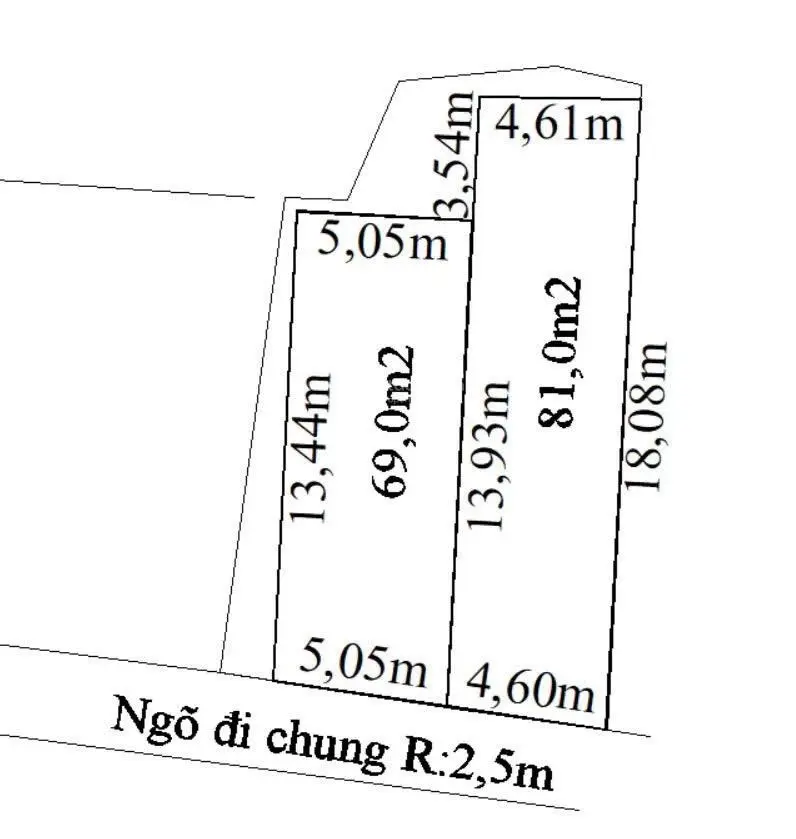 Rẻ quáDuy nhất 1 Lâm Động cách trục 203 chỉ vài bước chân giá chỉ 1,3x tỷ