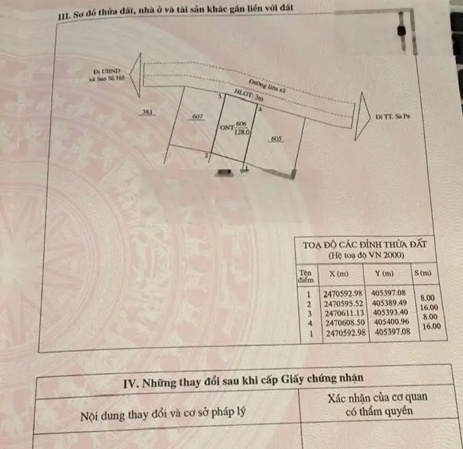 Bán đất tại đường Fansipan, giá siêu hời 5,55 tỷ vnd, diện tích 128 m2