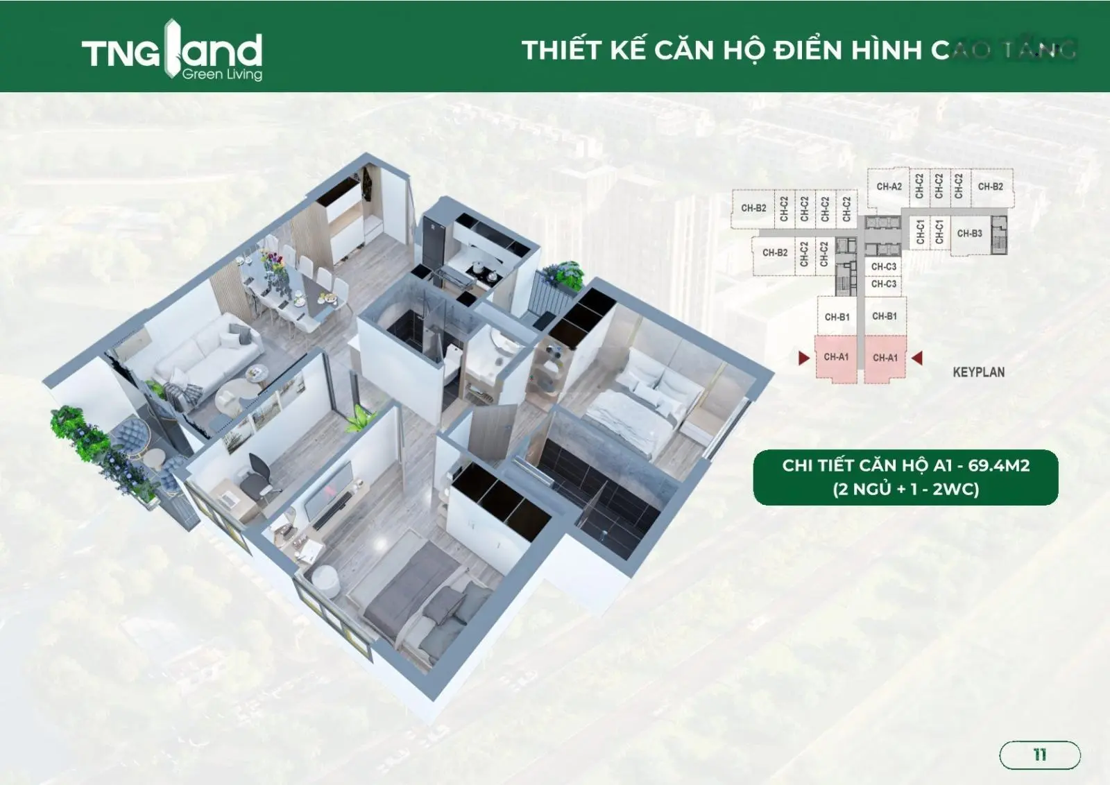 890 triệu - 70m2 căn hộ chung cư nhà ở xã hội Thái Nguyên