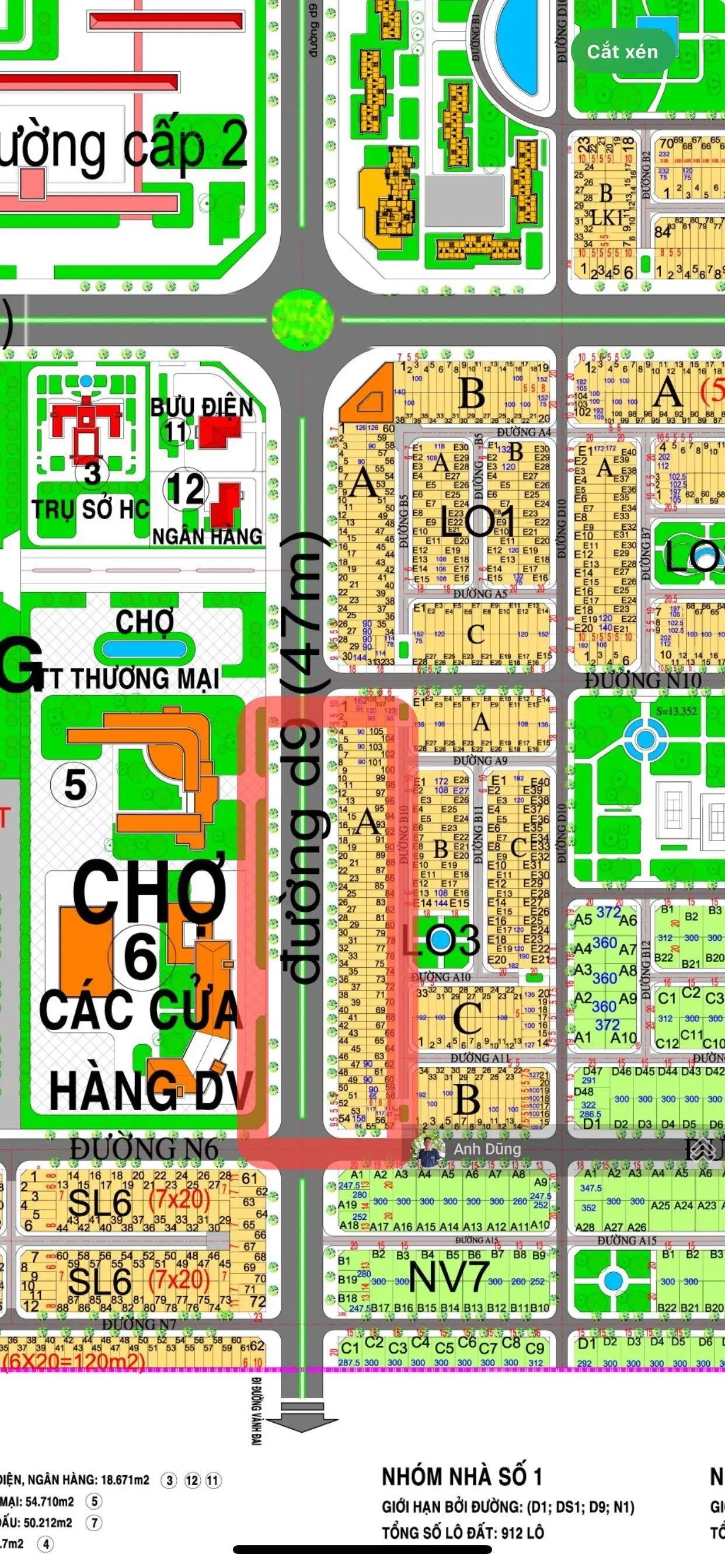 Bán lô đất đường Huỳnh Thúc Kháng DA HUD Nhơn Trạch. Kênh đầu tư lợi nhuận hàng đầu tại Nhơn Trạch