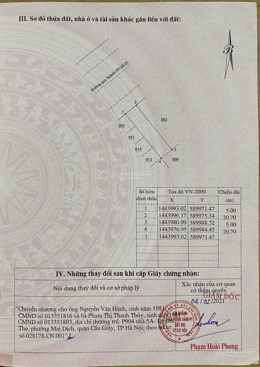 Chính chủ kẹt vốn bán gấp đất Phú Đông, Tuy Hòa, Phú Yên. 103,5m2 full thổ cư, SHR, cách biển 700m