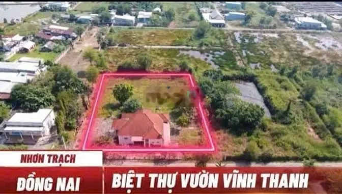 BÁN GẤP biệt thự nhà vườn MT đường nhựa Mt sông Nhơn Trạch,13ty/1700m