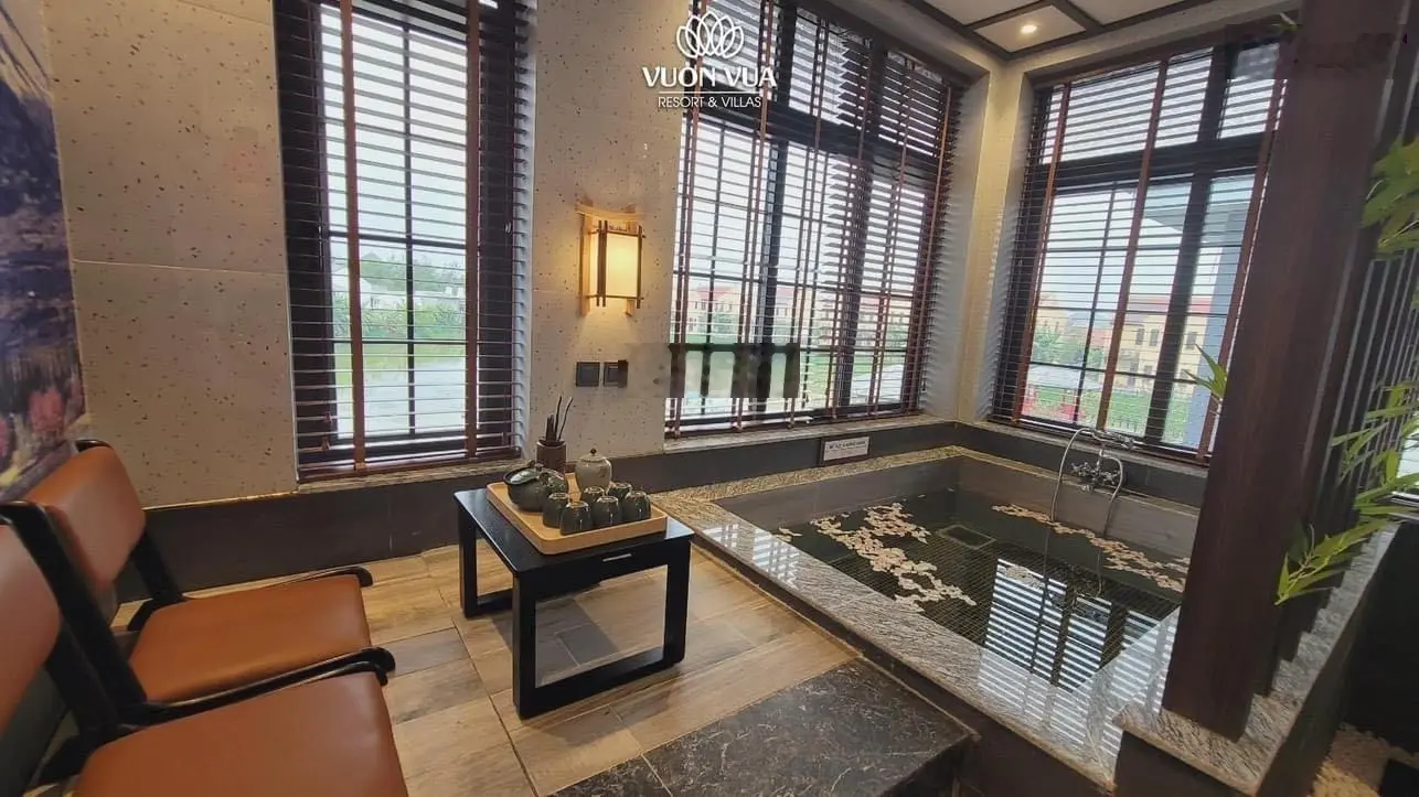 Bán BT Onsen Villas Nhật Bản siêu Vip, DT 360m2, DTXD 198m2, sục khoáng xông khô riêng tư