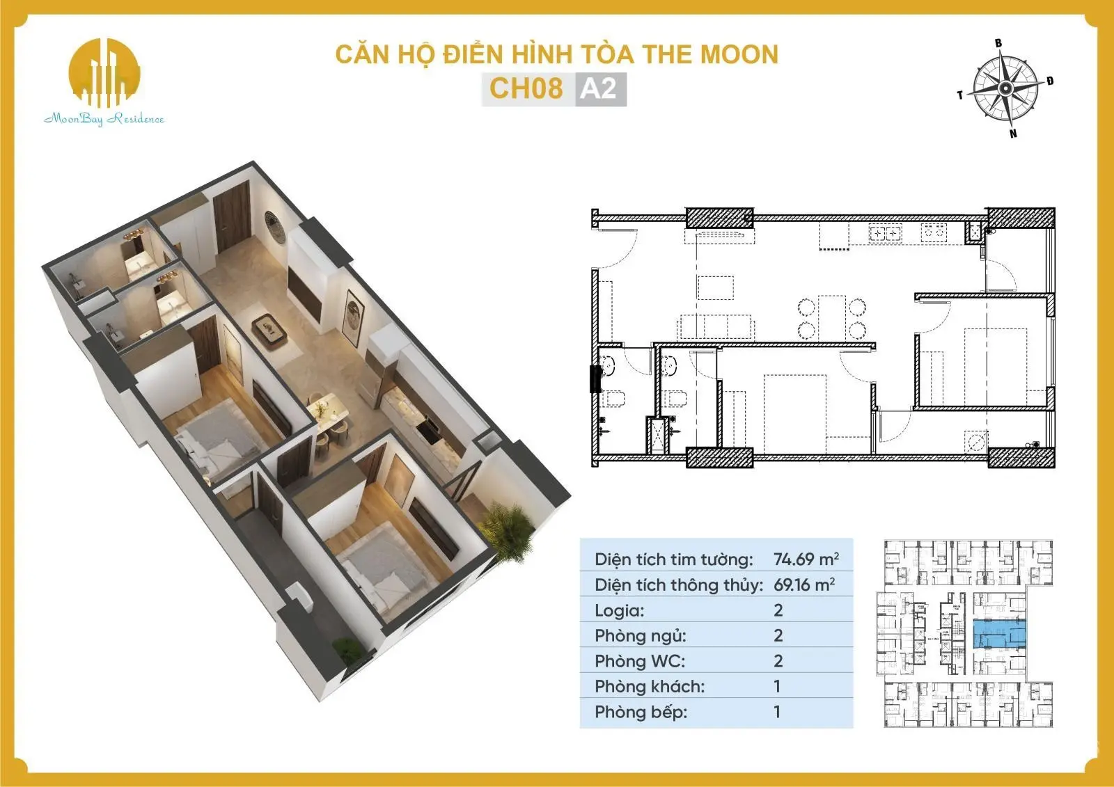 Bán nhanh 2 căn tầng cao - View Đảo Vũ Yên đẹp tòa CT1 NXH 384 Lê Thánh Tông