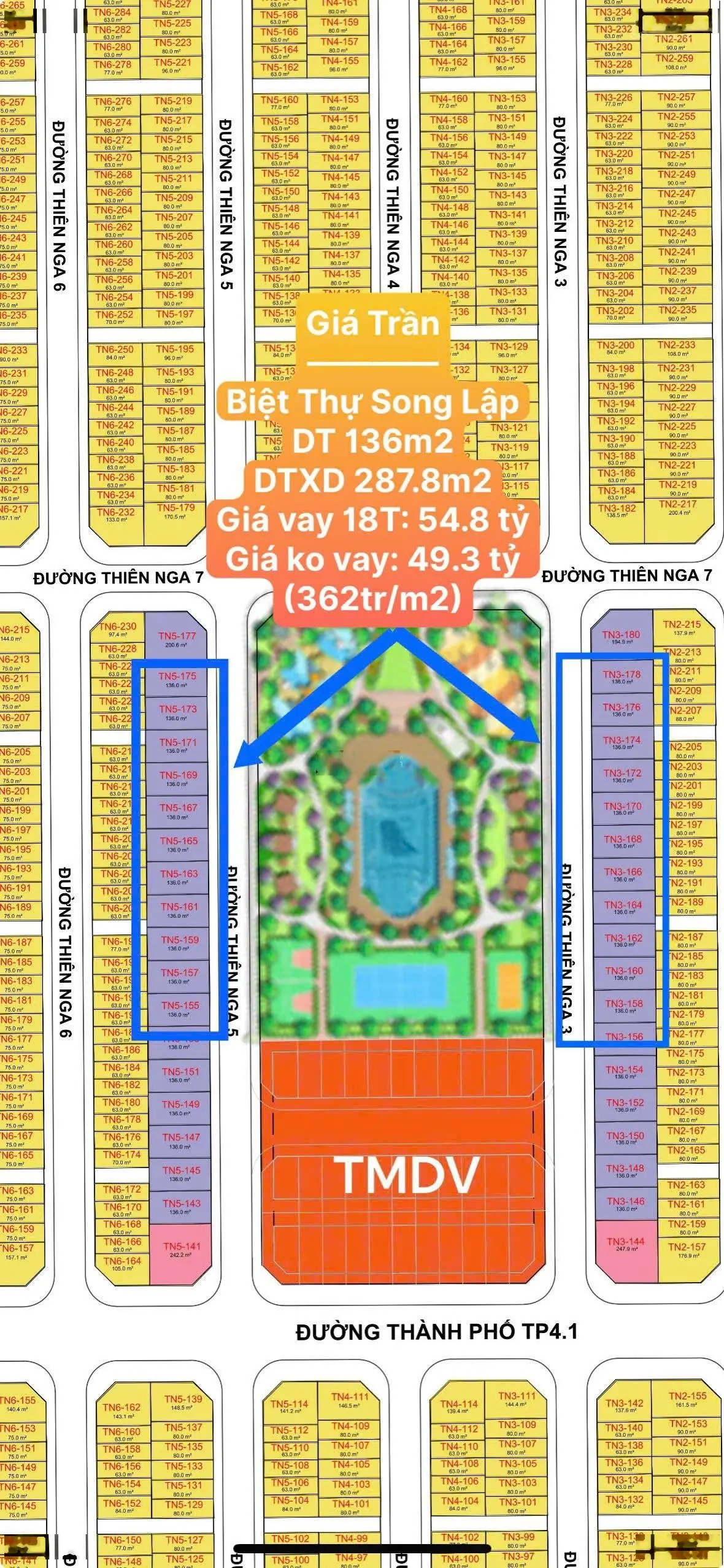 Bán liền kề nhà phố - 5 tầng ở Vinhomes Cổ Loa, 75m2, hàng hiếm tại Đông Anh