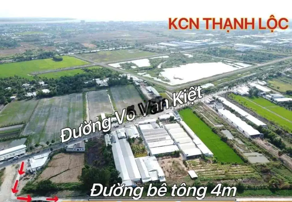 ĐẤT SỔ ĐỎ 125m2 KCN THẠNH LỘC