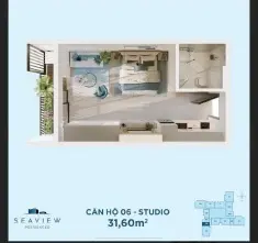 Chính chủ cần bán căn hộ studio chung cư SeaView Residences - Eco Central Park - TP Vinh - Nghệ An