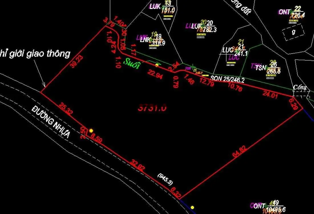 Bán đất tại Đường Quốc Lộ 6, Mỹ Hoà, Tân Lạc, Hòa Bình. Diện tích 3800m2, giá 2,2 tỷ