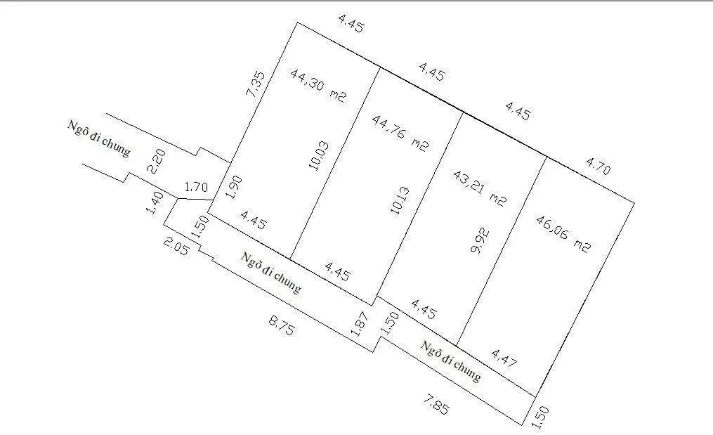 Bán nhà 44m2 x 3 tầng xây mới tinh phố Hồ Sen giá 3,3 tỷ có ra lộc