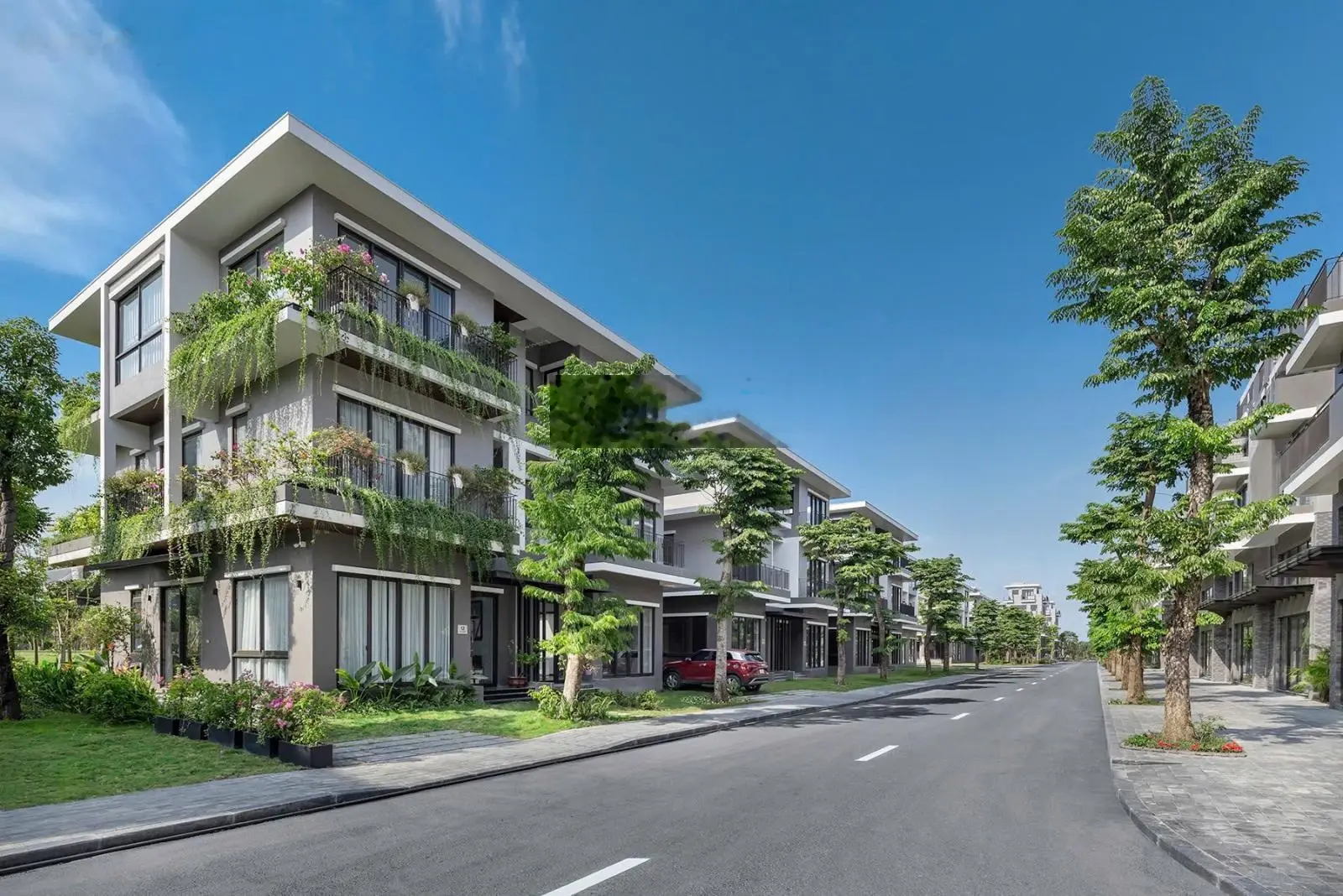 Bán biệt thự Song lập Eco Central Park Vinh, Chỉ với 7,x tỷ, vị trí cạnh bể bơi, cách Sông Lam 150m