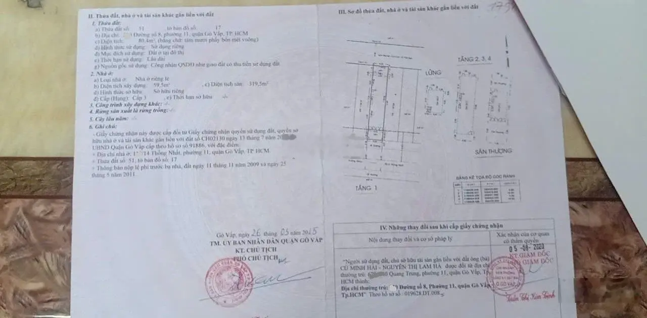 Bán nhà mặt phố 14,5 tỷ, 80,5m2 tại Đường Số 8, P11, Gò Vấp, HCM bao đẹp chỉ với