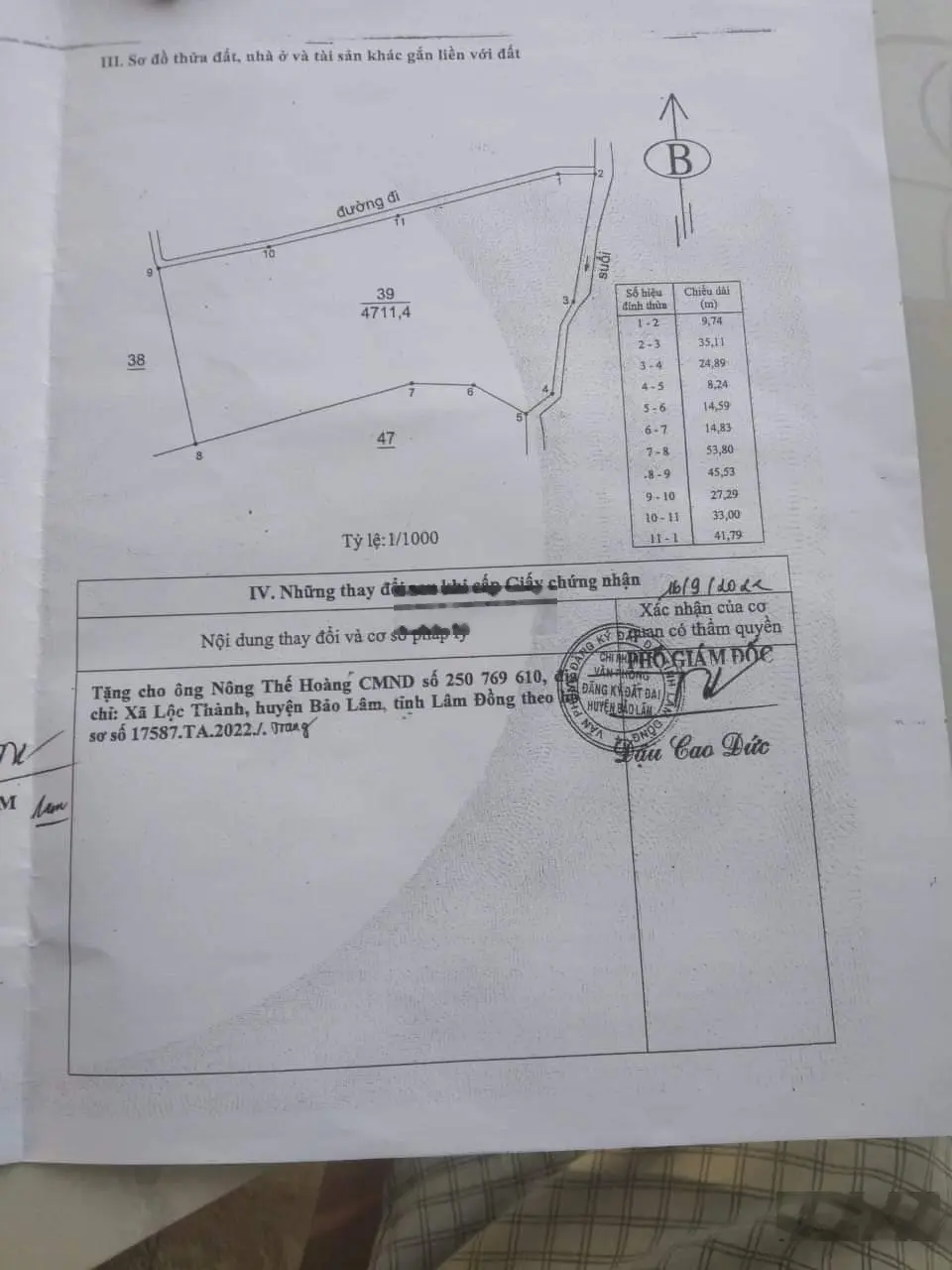 Bán hơn 4000m2 tại Lộc Thành - Bảo Lâm mặt tiền đất 100m sau đất giáp suối giá nhỉnh hơn 2 tỷ