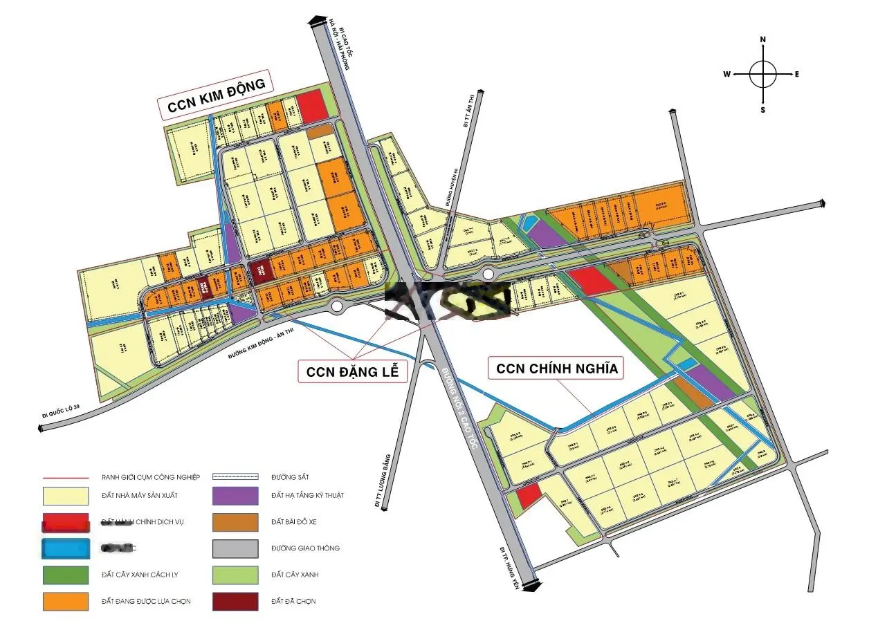 Cụm công nghiệp Kim Động Đặng Lễ: 5000m2 - 10ha. Giá 2,9tr/m2. Quý I/2025 bàn giao