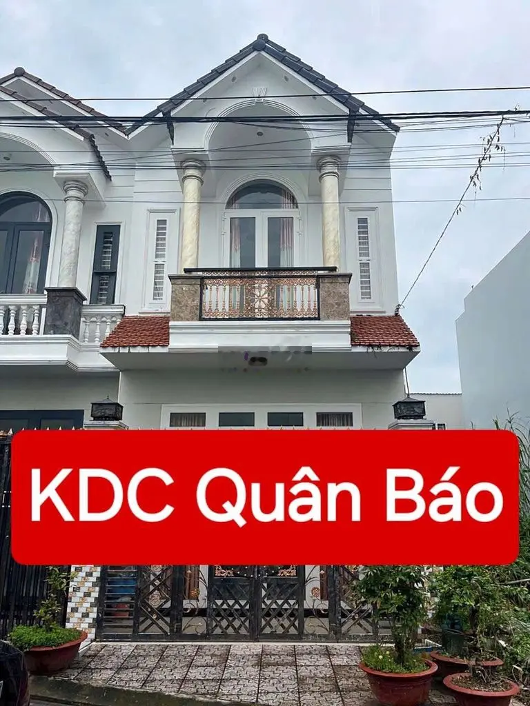 NHÀ TRỆT LẦU ĐẸP - KDC QUÂN BÁO - NGAY CHỢ BÀ BỘ