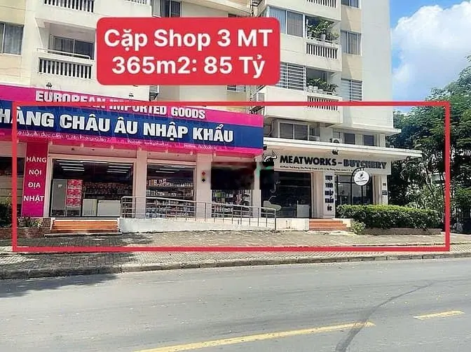 Bán cặp shop kinh doanh 3 mặt tiền đường Nguyễn Đức Cảnh, Phú mỹ hưng