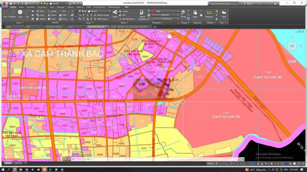 Đất sổ đỏ 691m2 Đồng Bà Thìn- suối cát, Cam Lâm